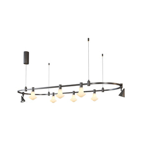 Dining Room/Living RoomOval 2 Taper Spot Light Chandelier