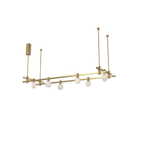 Dining Room/Living Room Rectangle Global Track Light Chandelier