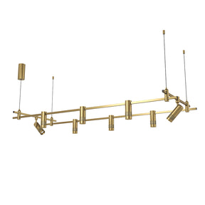 Dining Room/Living Room Rectangular Spot Track Light Chandelier