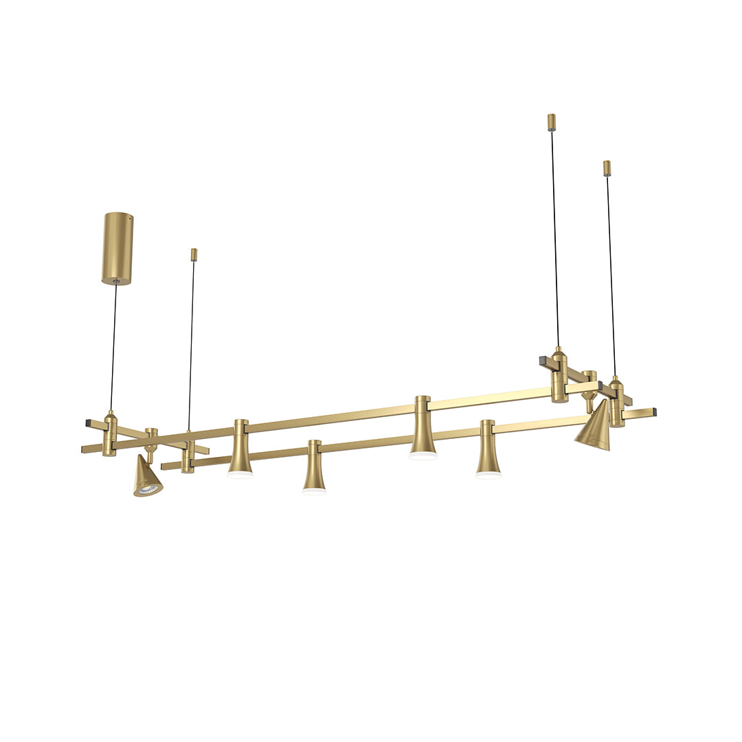 YX Module B Rectangular 2 Taper Spot Light Chandelier