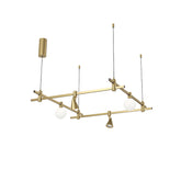 Dining Room/Living Room Square Global & Taper Track Light Chandelier