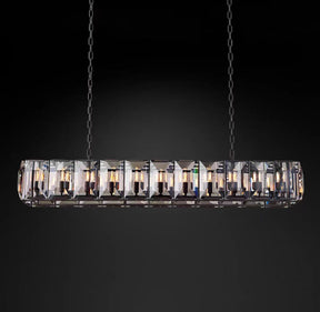 Harlew Multi Crystal Rectangular Chandelier