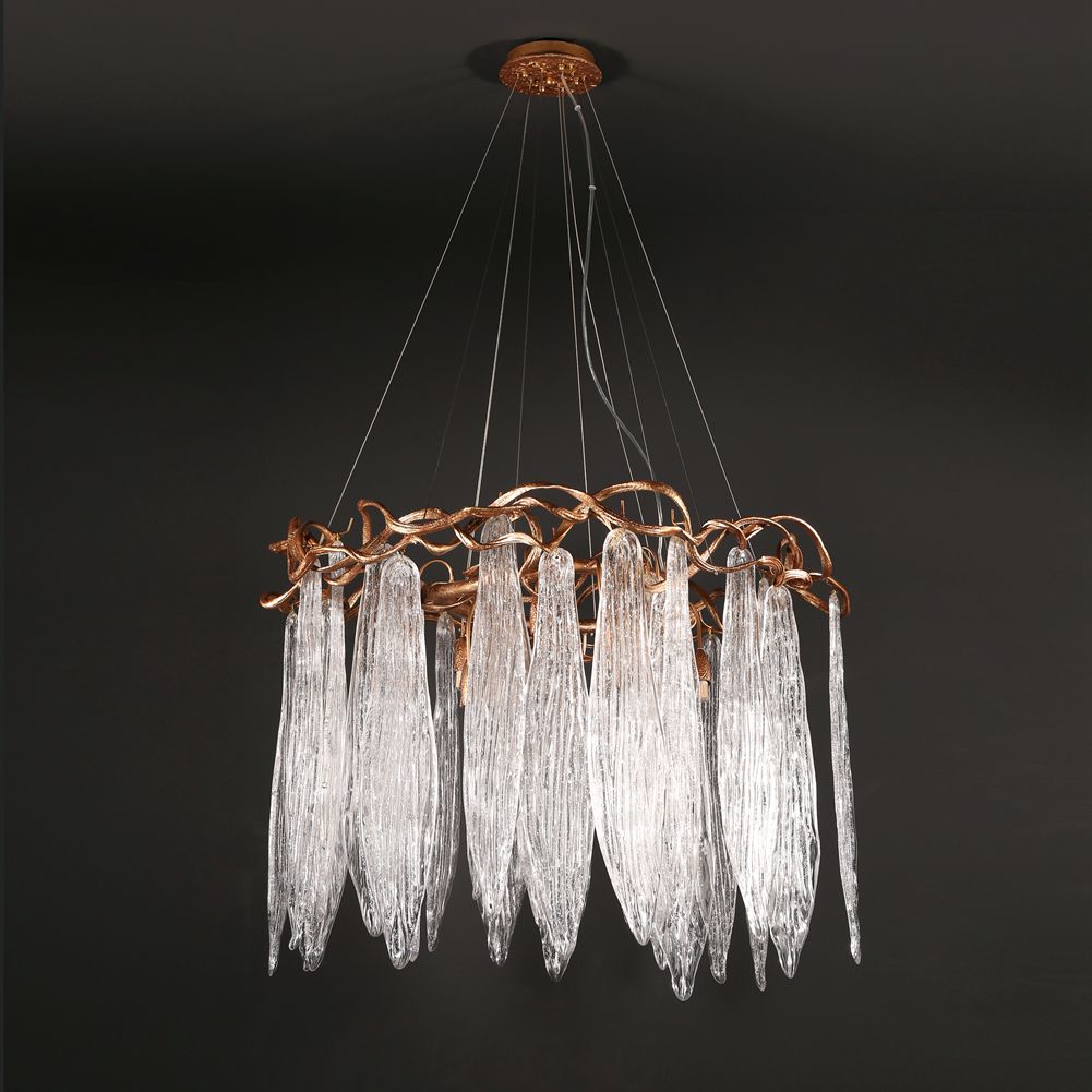 Aria Round Waterfall Chandelier