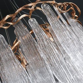 Aria Round Waterfall Chandelier