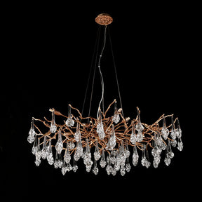 Aria Modern Branch Chandelier Light Drop Flower D31.5"