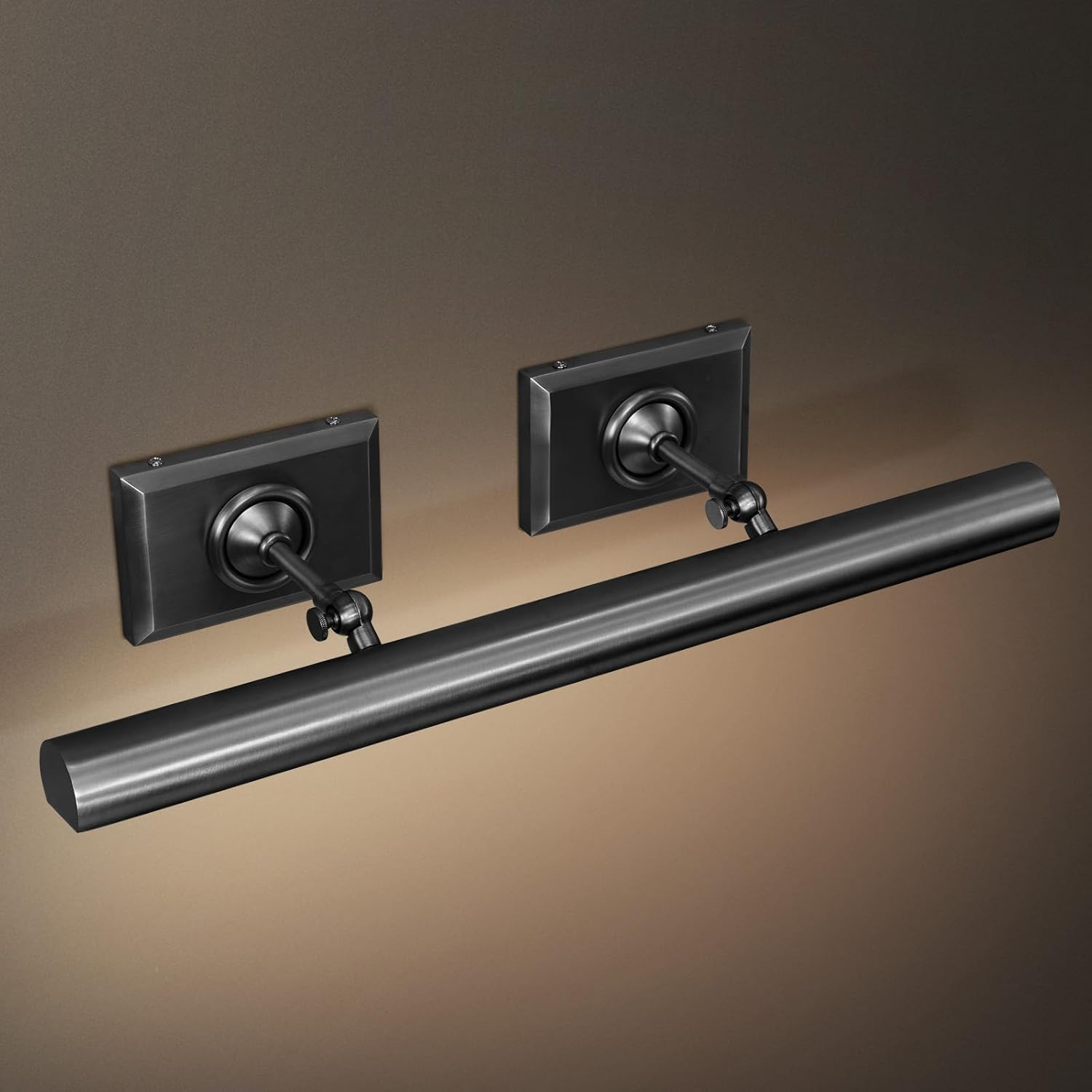 24-Inch Hardwired Brass Picture Light with Dimmable LEDs