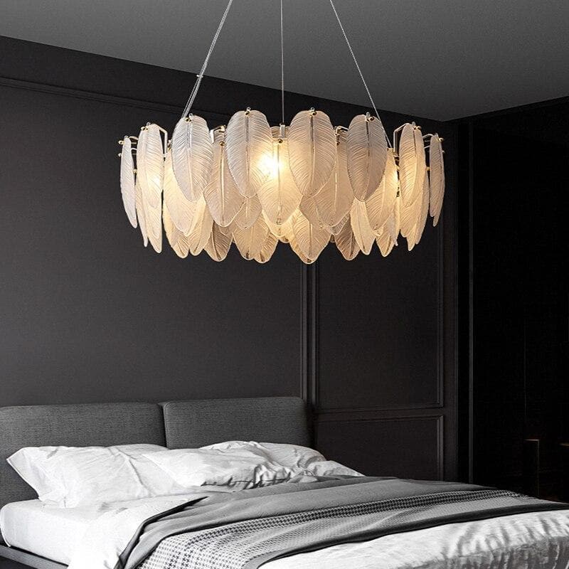 Lage Leaves Round Modern Chandelier