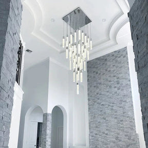 Light Luxury Glacier Bubble Crystsal Chandelier in Gold/Chrome/Black Finish for Staircase/Foyer