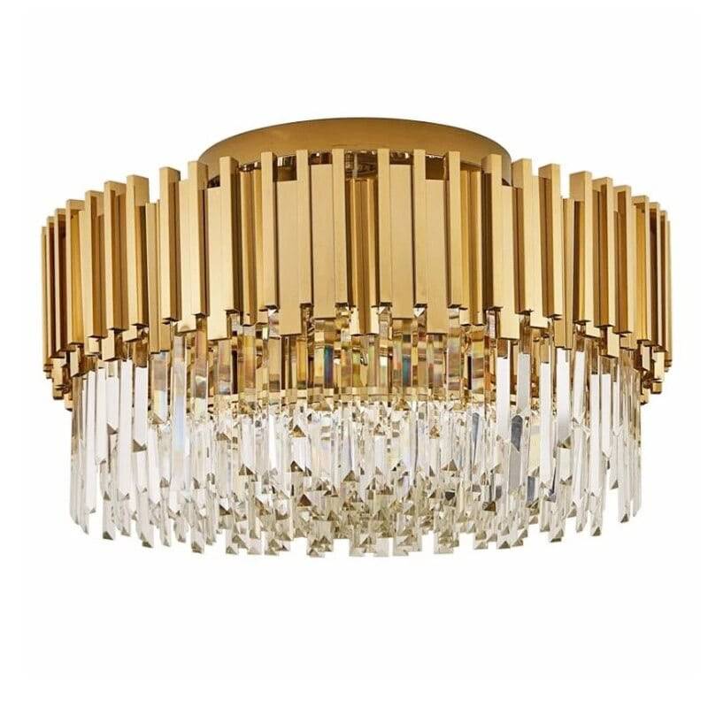 Aria Giorgioe Multi-Layer Crystal Flush Mount Chandelier