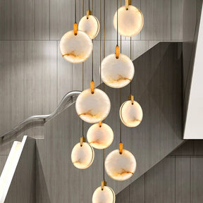 Aria Moon Shade Lorry  Natural Marble Pendant Light