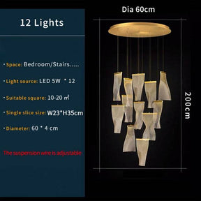 Aria Sali Modern Suspension Round Chandelier