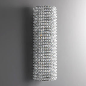 Halo Clear Crystal Beads Wall Sconce 21"H