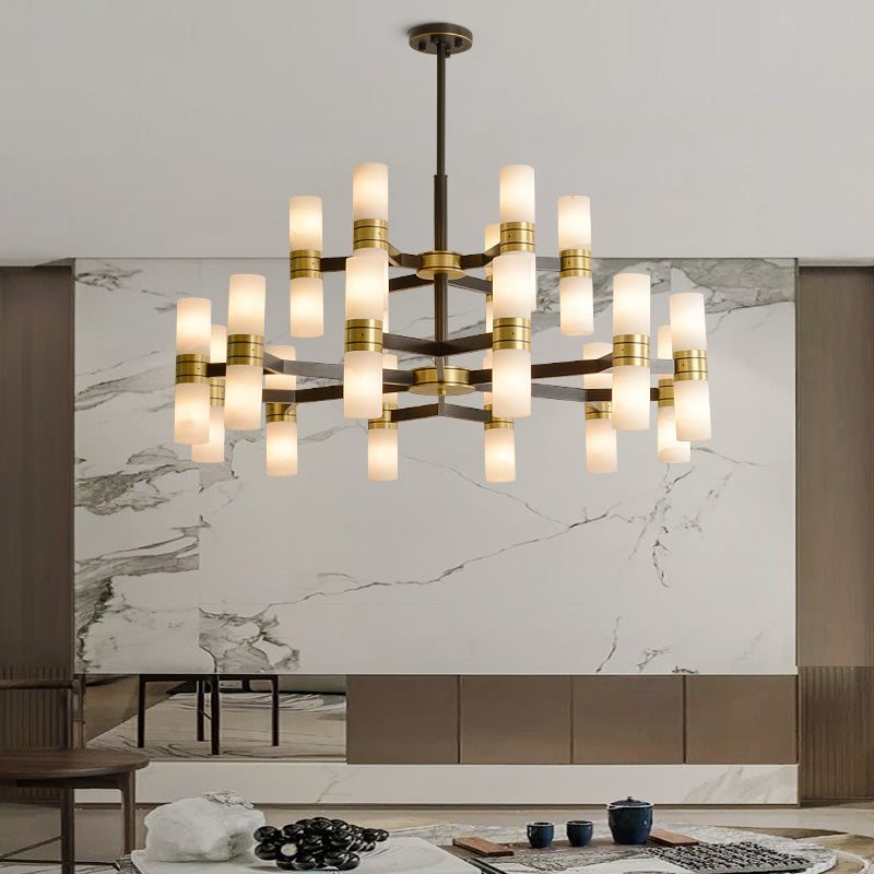 Aria Morala Marble Round Chandelier