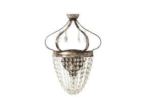 Fotini Iron Wall Sconce in Silver Clay