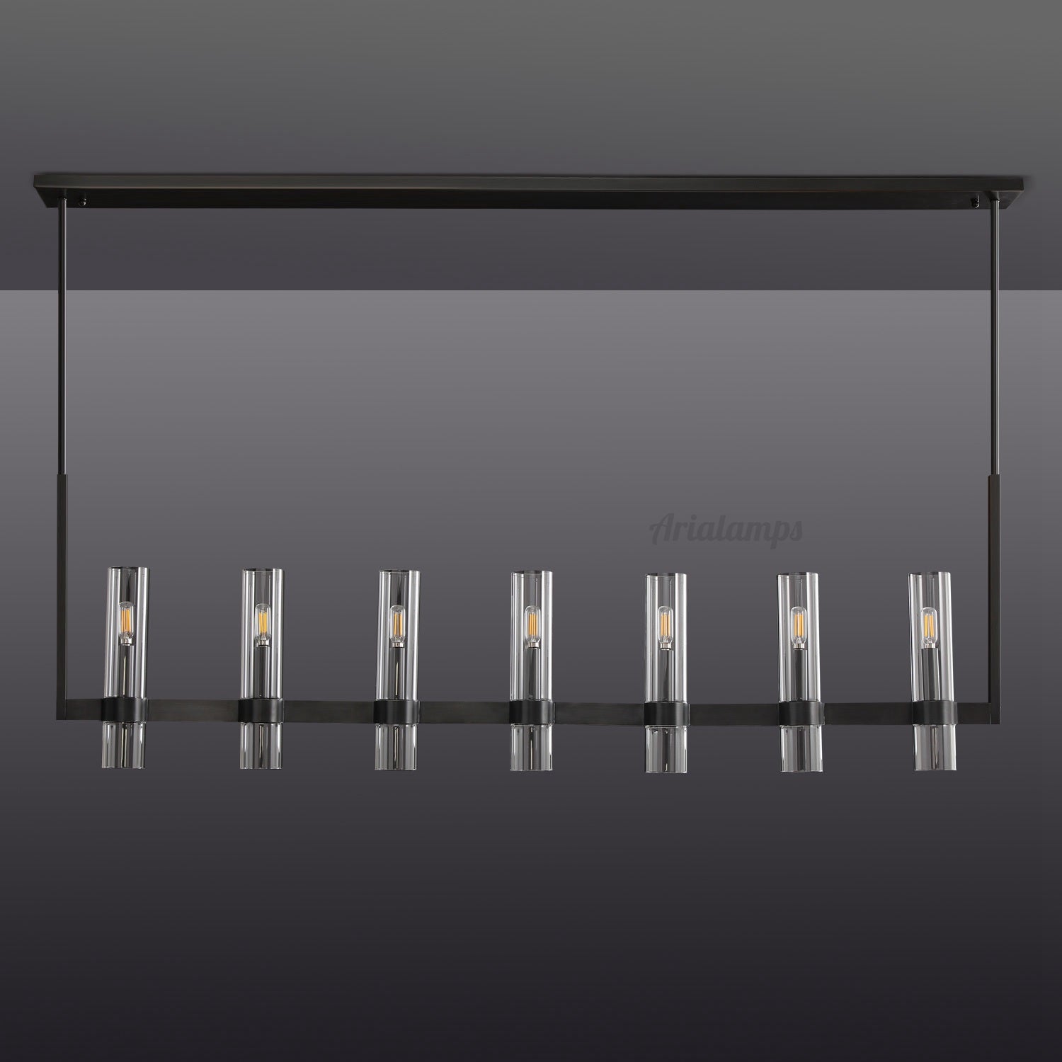 Aria Rachel Linear Glass Chandelier