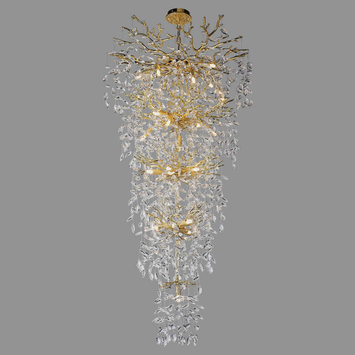 Estora Long Crystal Chandelier