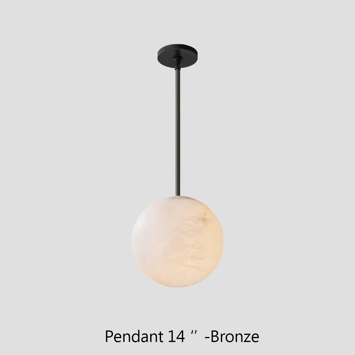 Alabaster Ball Modern Pendant Light