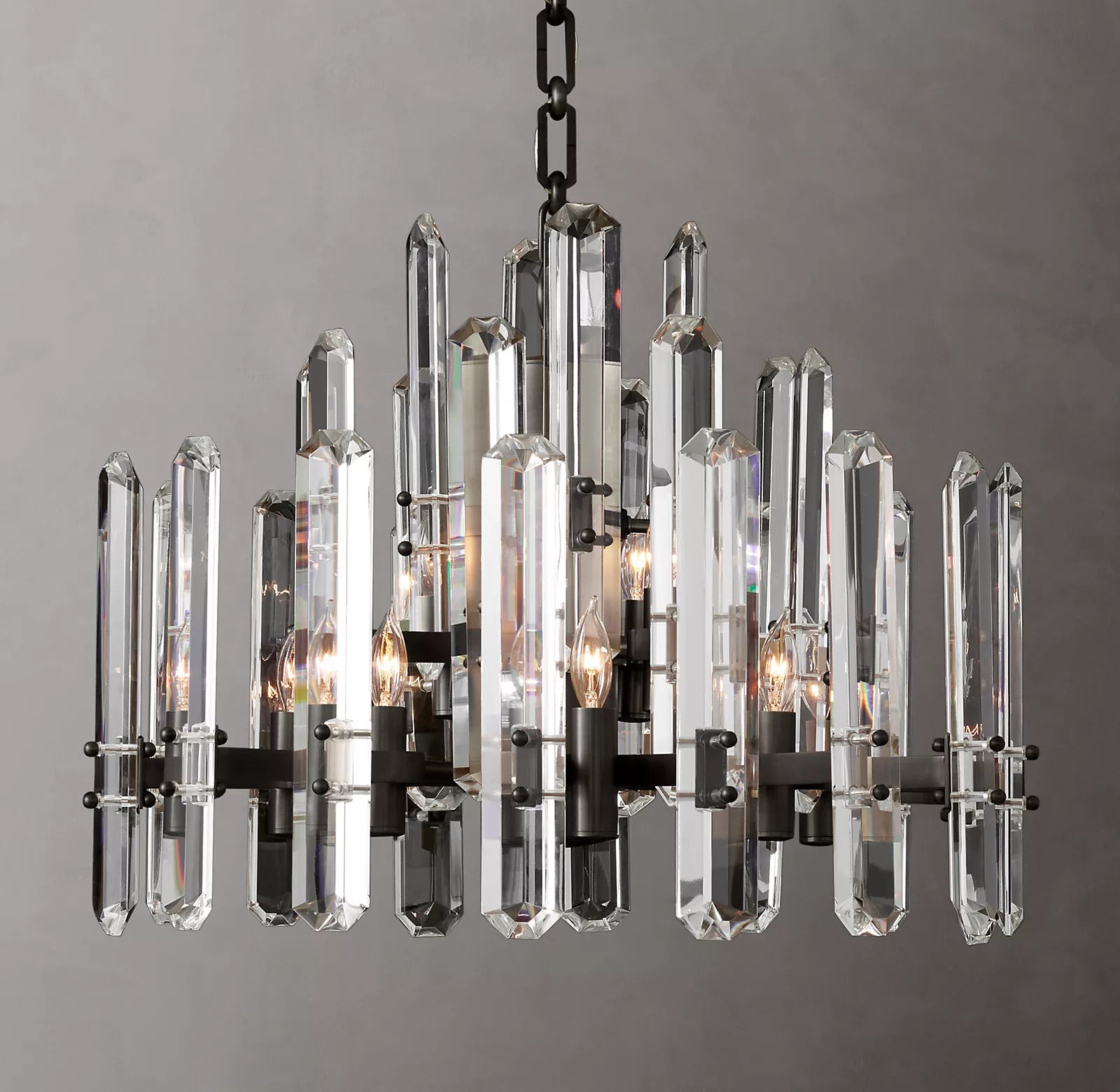 Bonnington Crystal Round Chandelier 24"