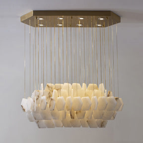 Aria Natural Marble Modern Chandelier