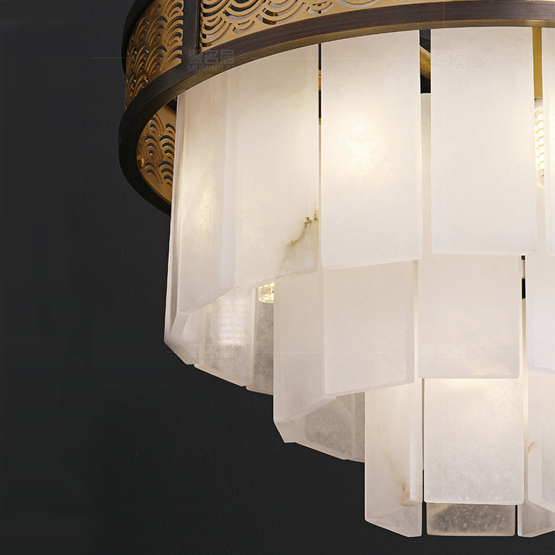 Aria Marble Lorry Multi-layer Classic Chandelier