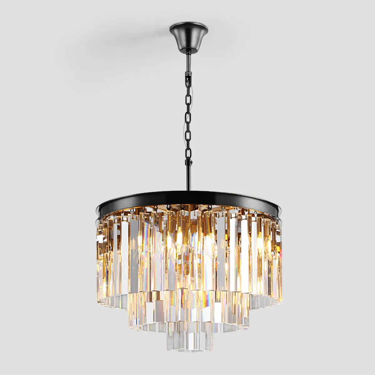 Odeon Crystal Multi-Layer Round Chandelier