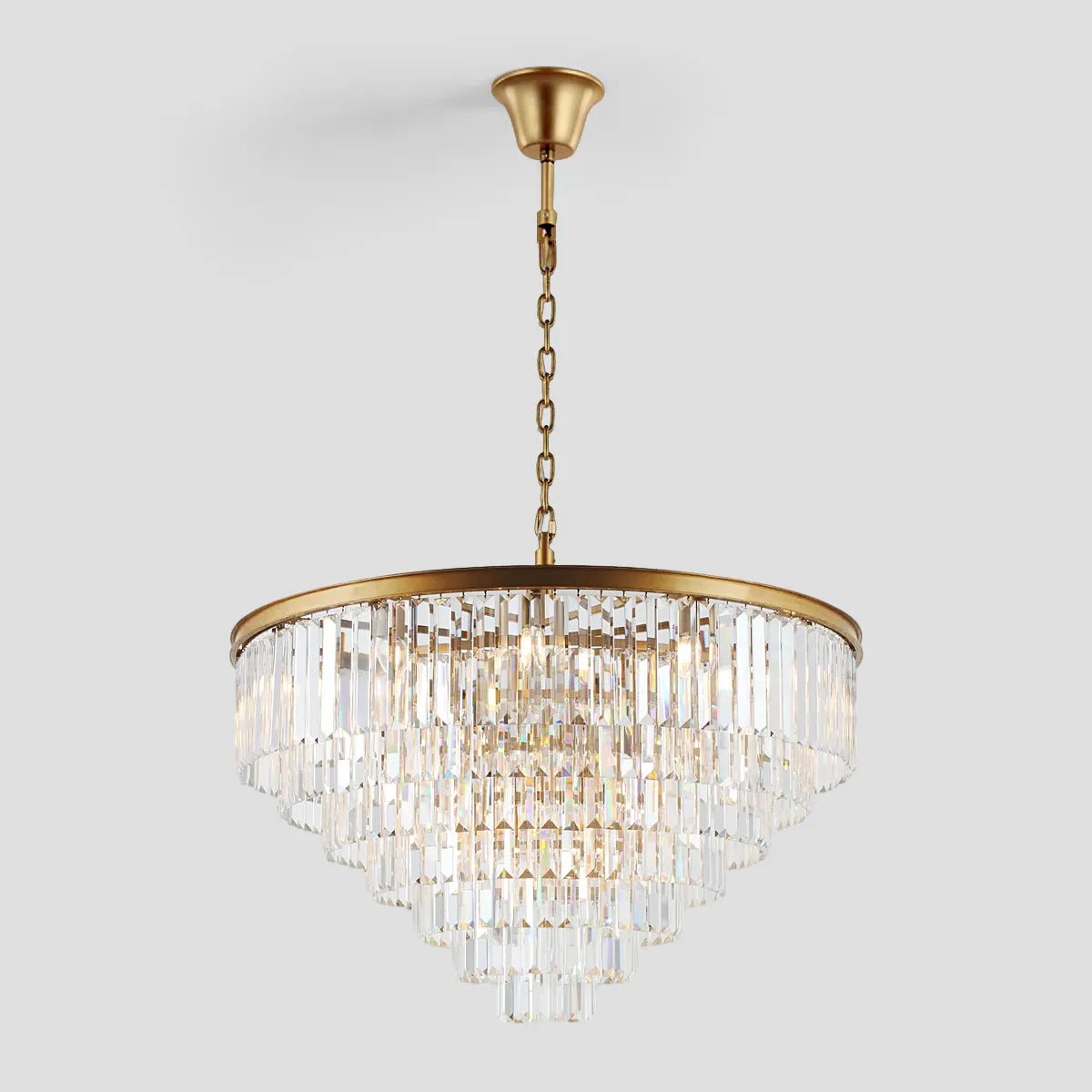 Odeon Crystal Multi-Layer Round Chandelier