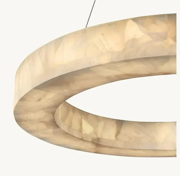3 - Tier Round Marble Chandelier - Arialamps