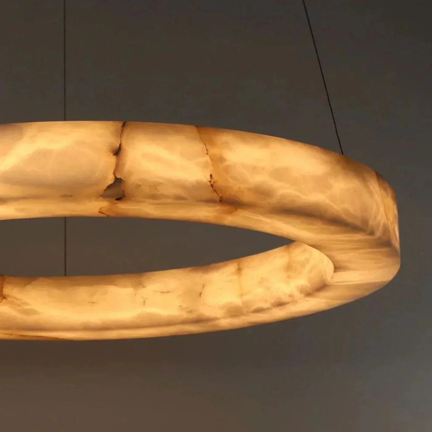 3 - Tier Round Marble Chandelier - Arialamps