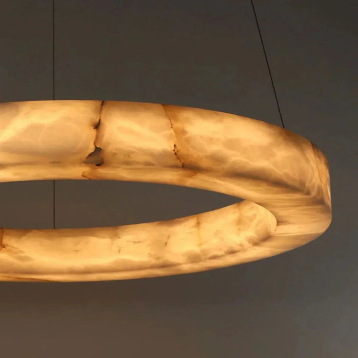 3 - Tier Round Marble Chandelier - Arialamps