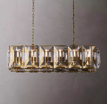 Harlew Multi Crystal Rectangular Chandelier