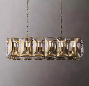 Harlew Multi Crystal Rectangular Chandelier