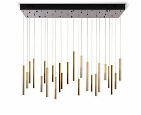 Bellini Rectangular Tubular Pendant Light Chandelier