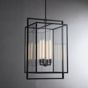 Aria Deckman Glass Lantern Modern Pendant Light