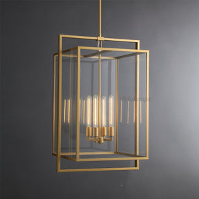 Aria Deckman Glass Lantern Modern Pendant Light