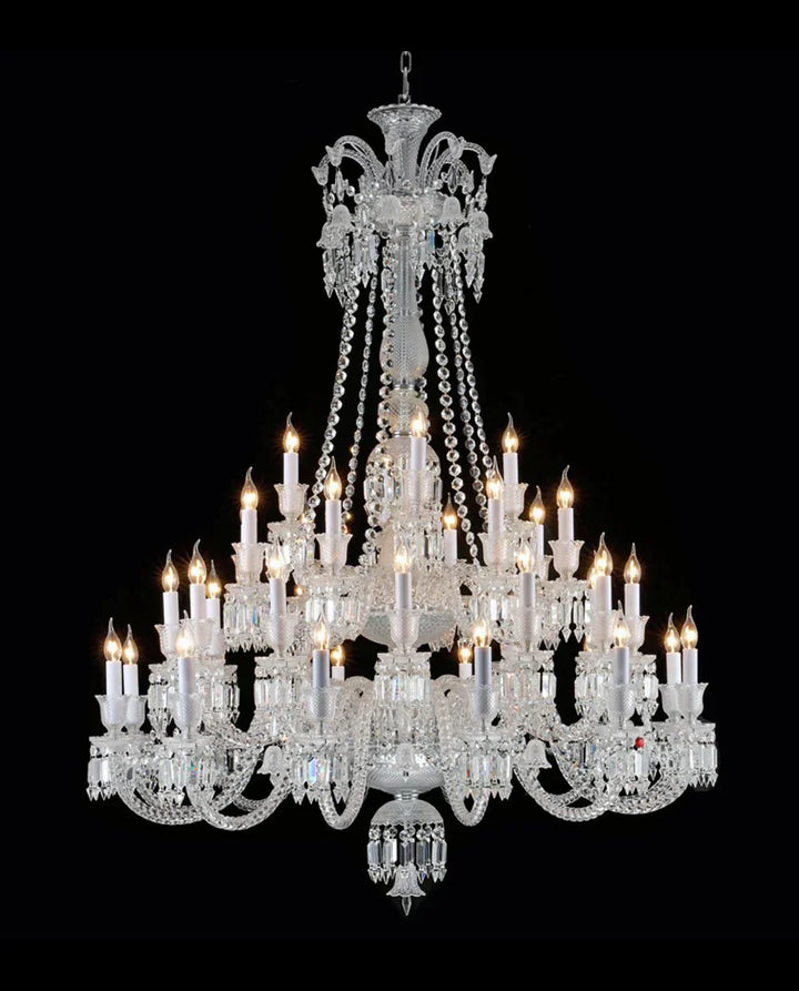 36 Lights Baccarat Crystal Chandelier - Arialamps
