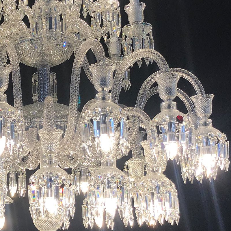 36 Lights Solstice Chandelier Clear Big Lighting - Arialamps
