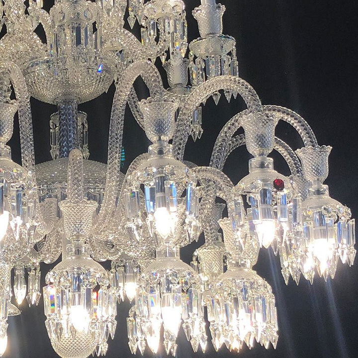 36 Lights Solstice Chandelier Clear Big Lighting - Arialamps
