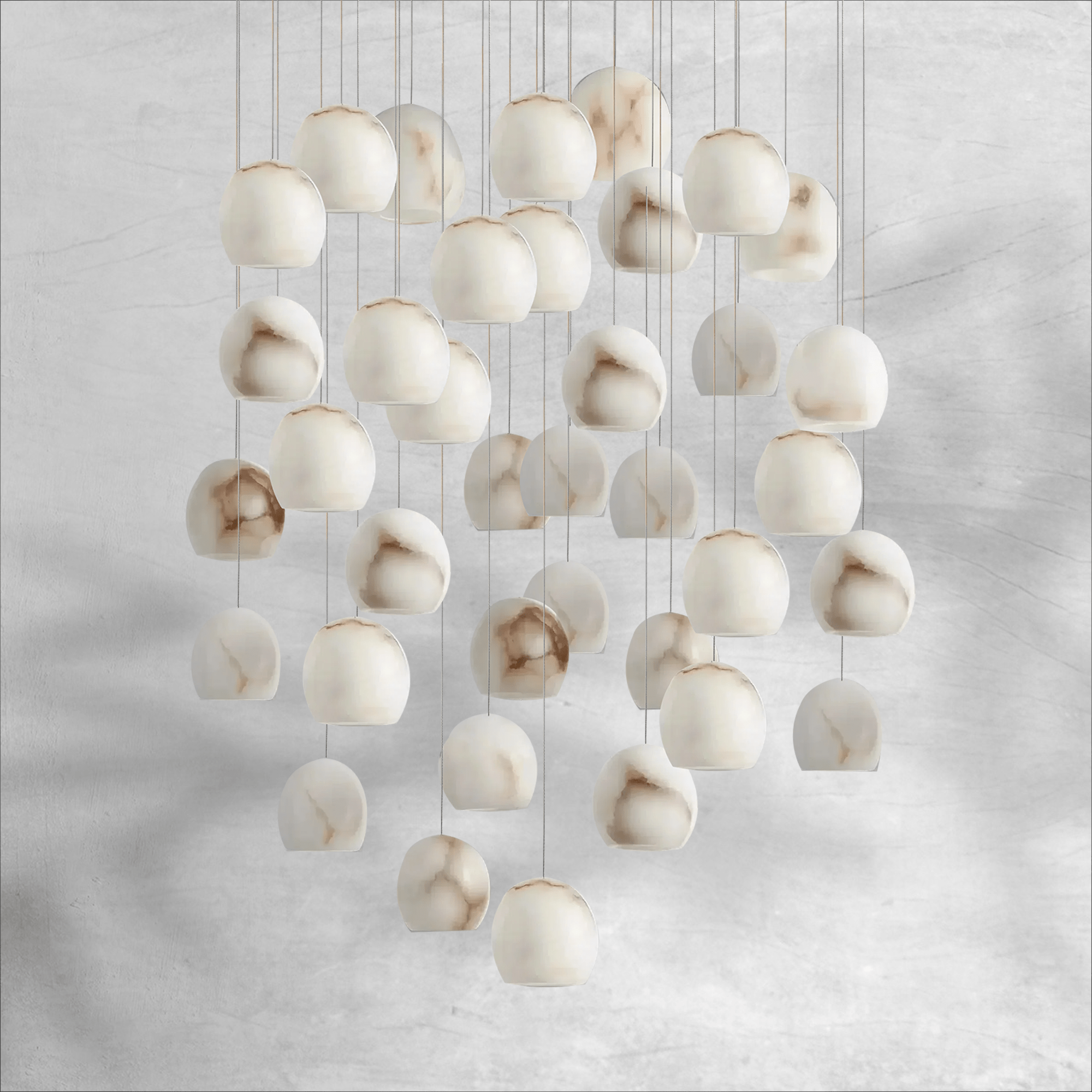 Maeva Round Chandelier 3/7/15/36 Light - Arialamps