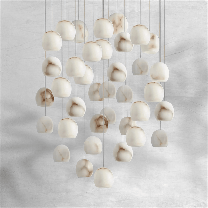 Maeva Round Chandelier 3/7/15/36 Light - Arialamps