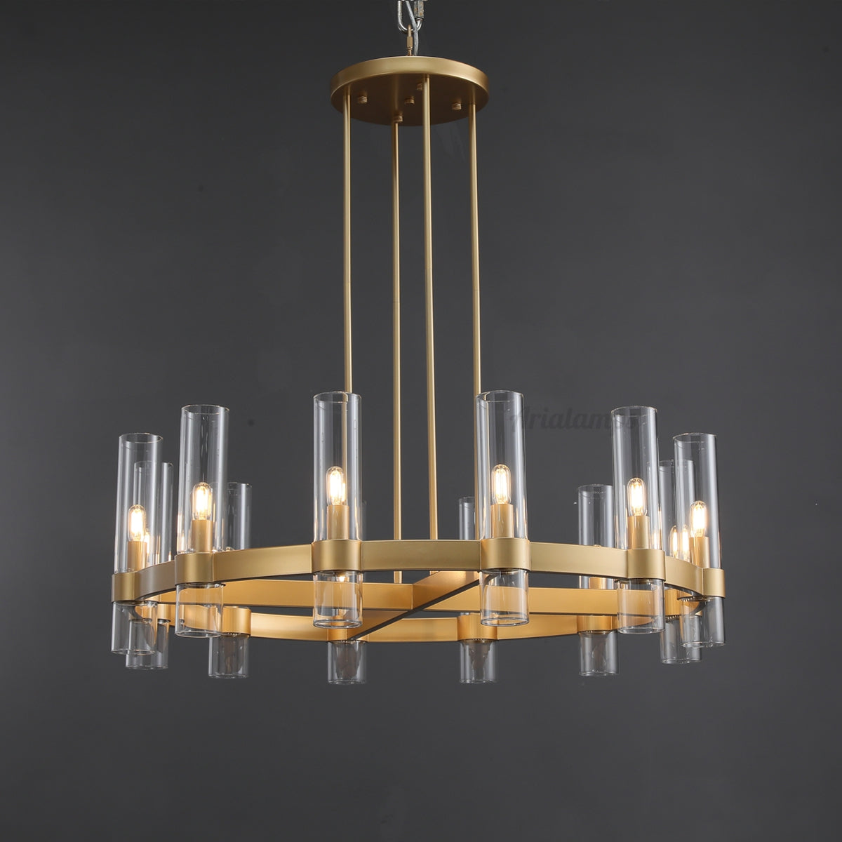 Aria Rachel Round Glass Chandelier