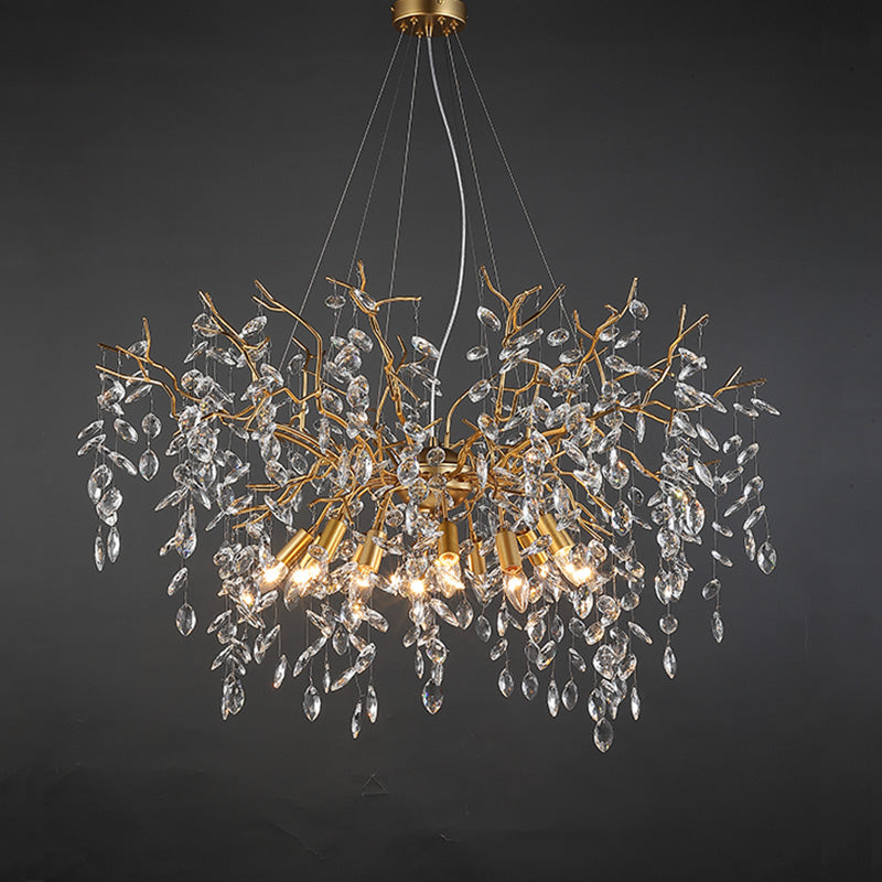 Aria Crystal Raindrop Branch Chandelier