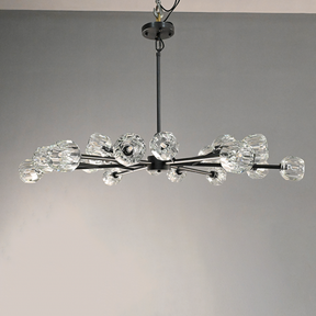 Bille De Crystal Ball Round Chandelier 60"