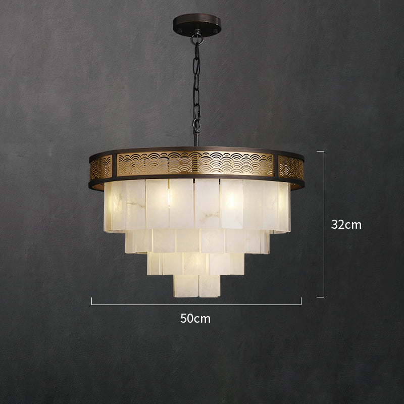 Aria Marble Lorry Multi-layer Classic Chandelier