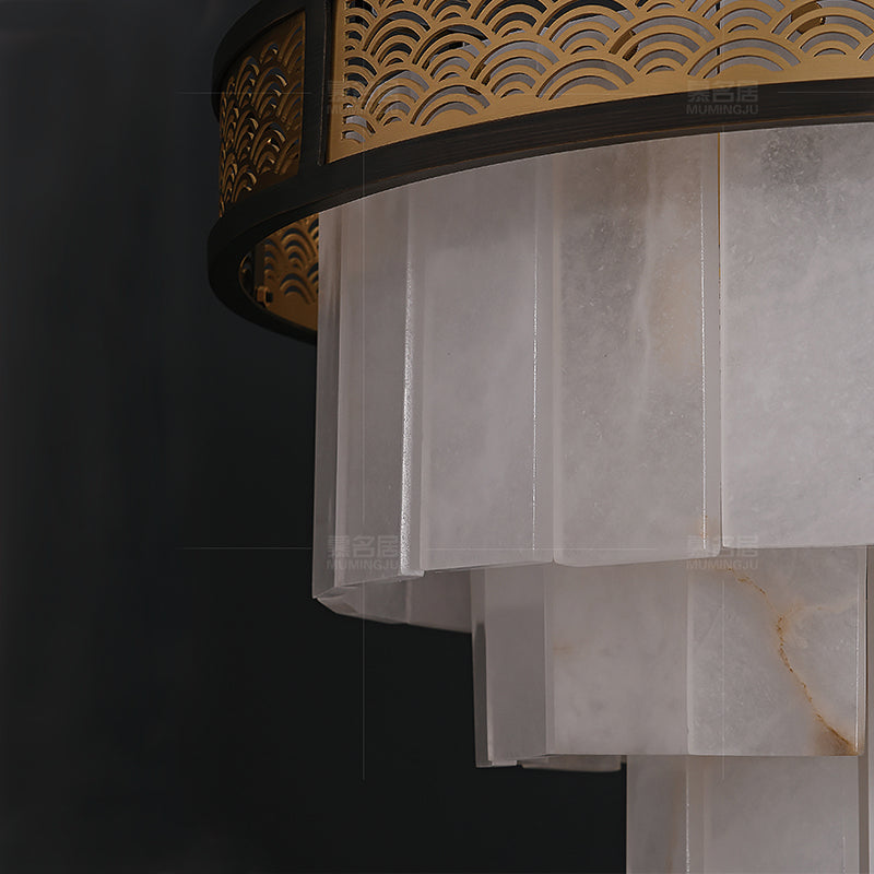 Aria Marble Lorry Multi-layer Classic Chandelier