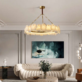 August marble Modern Snowflake chandelier