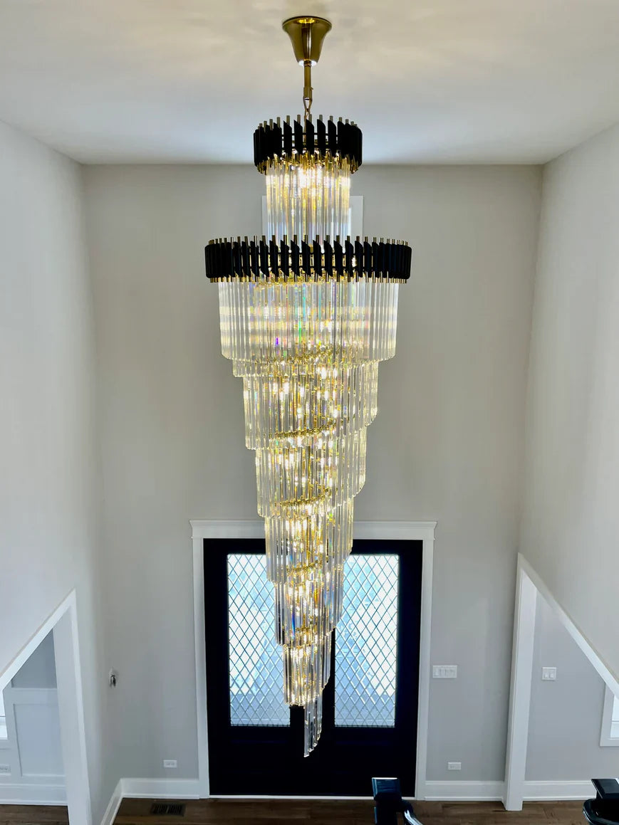 Cyrus Multiple Tier Crystal Chandelier