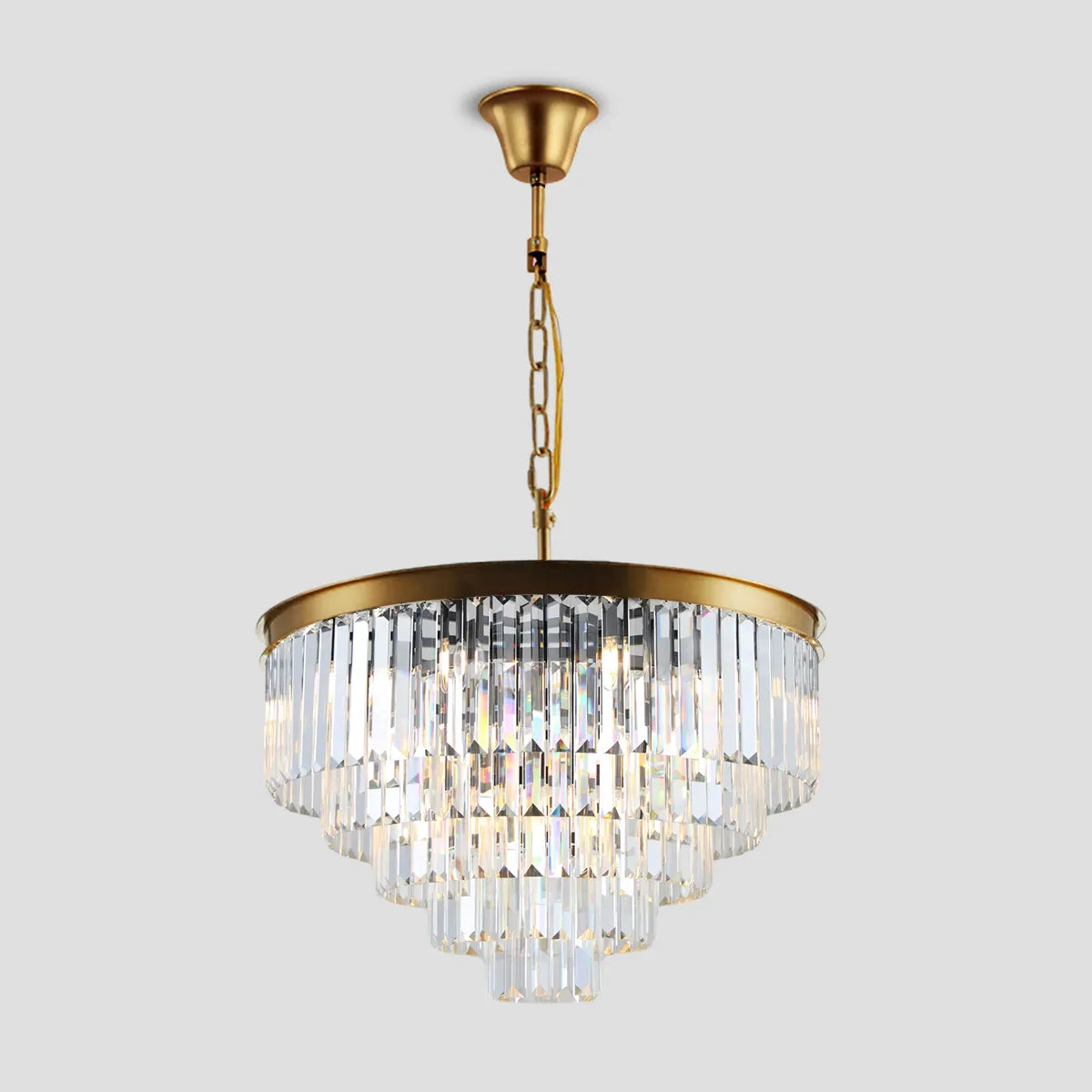 Odeon Crystal Multi-Layer Round Chandelier