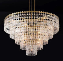 Marignan Tier K9 Crystal Round Chandelier