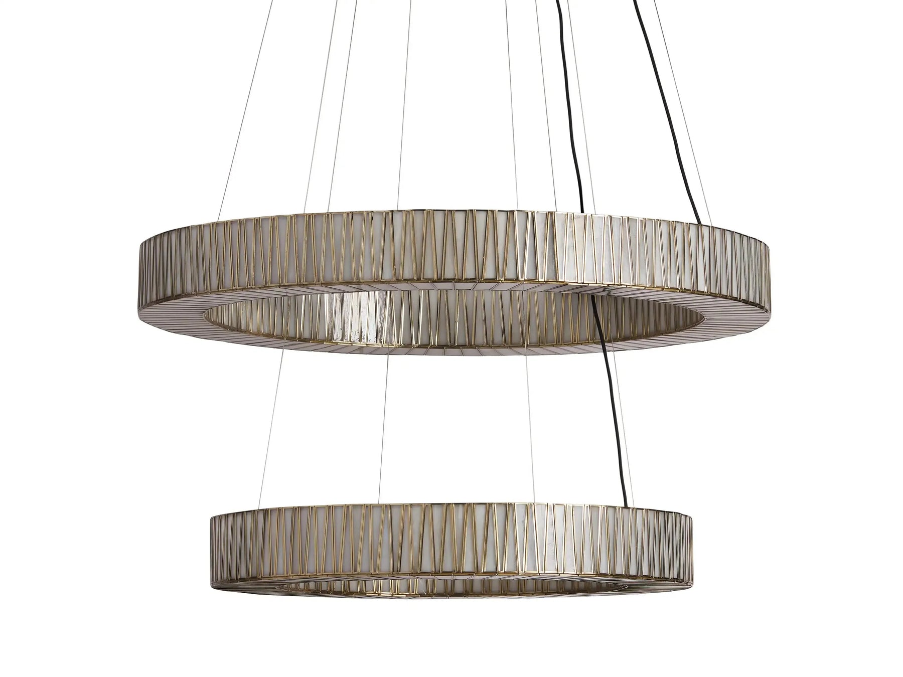 Jeunet 2-Tier Round Chandelier 47''60''