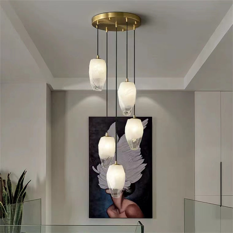 Aria Vanessa glass chandelier 5 Lights